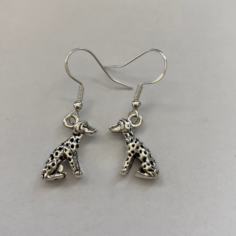 Cute Dalmatian Dog Earrings